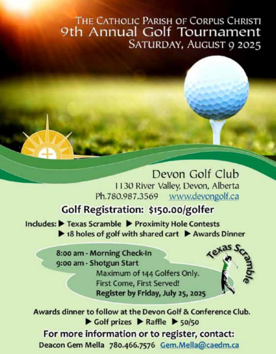 The Catholic Parish of Corpus Christi 9th Annual Golf Tournament